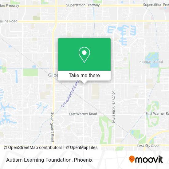 Autism Learning Foundation map