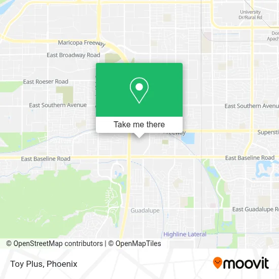 Toy Plus map