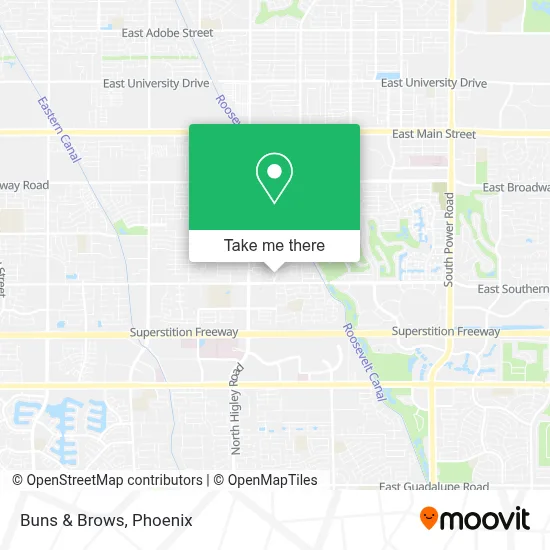 Buns & Brows map