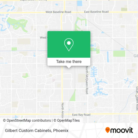 Gilbert Custom Cabinets map
