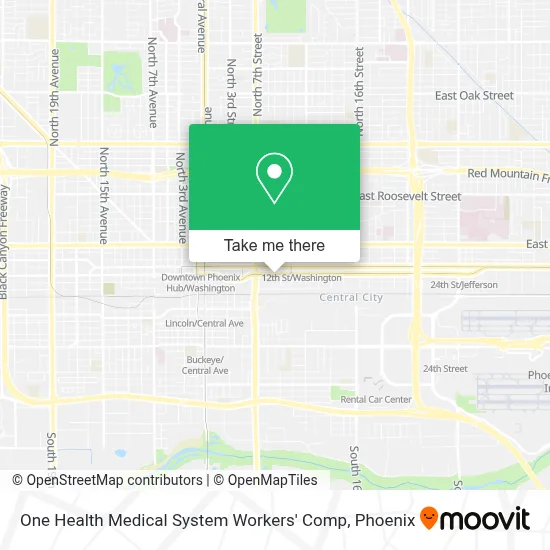 One Health Medical System Workers' Comp map