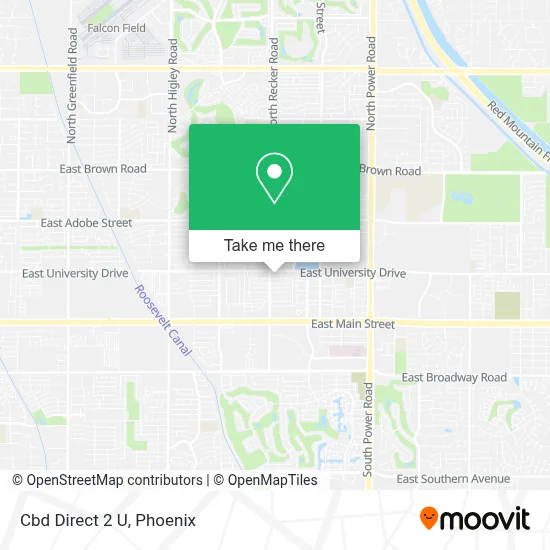 Cbd Direct 2 U map