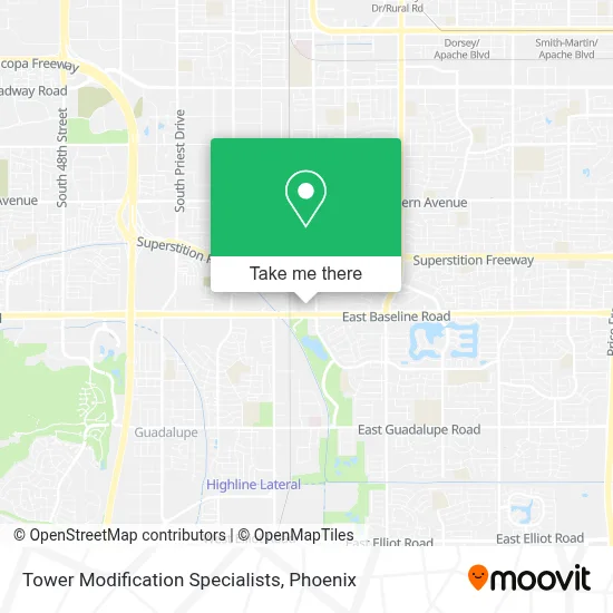 Tower Modification Specialists map
