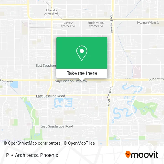 P K Architects map