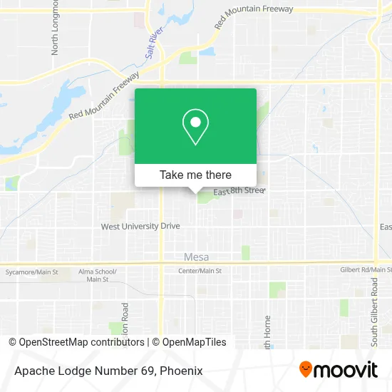 Apache Lodge Number 69 map