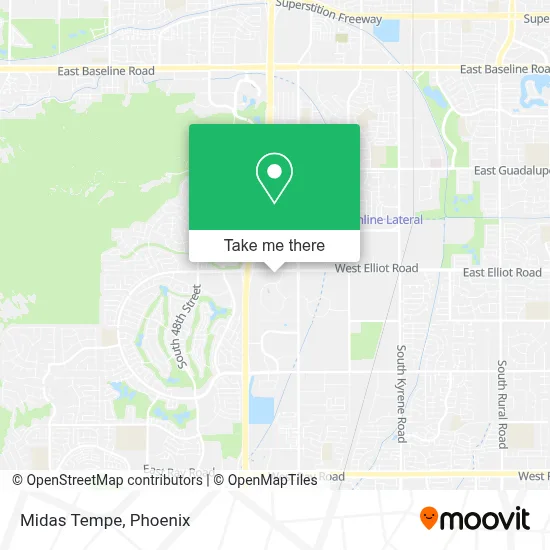 Midas Tempe map