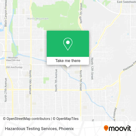 Hazardous Testing Services map
