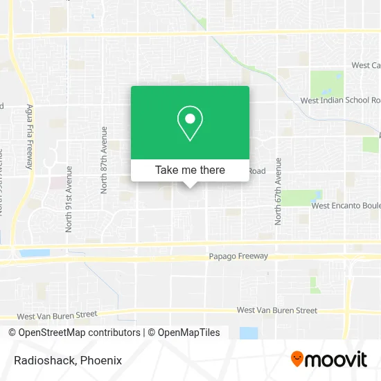 Radioshack map