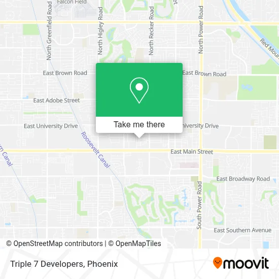 Triple 7 Developers map