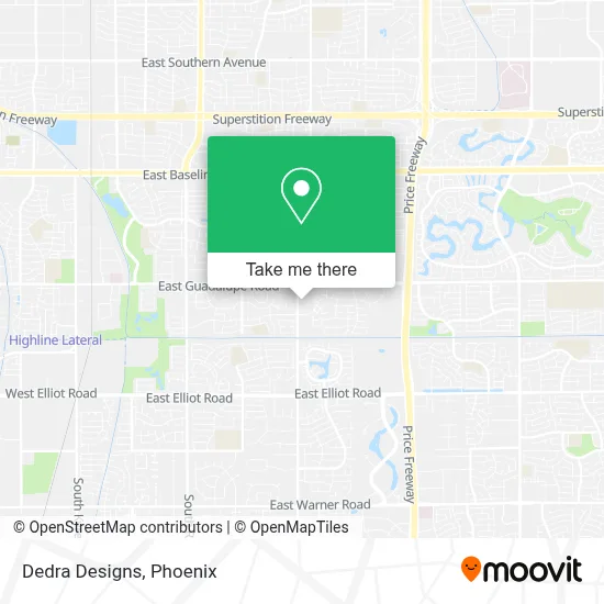 Dedra Designs map