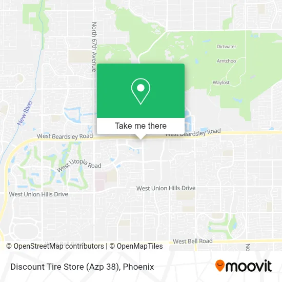 Discount Tire Store (Azp 38) map