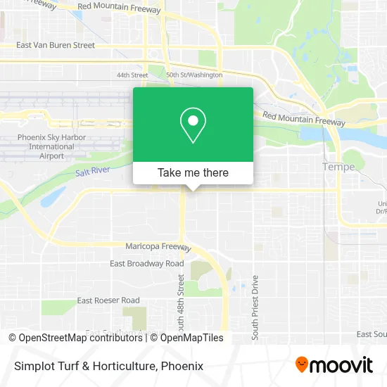 Simplot Turf & Horticulture map