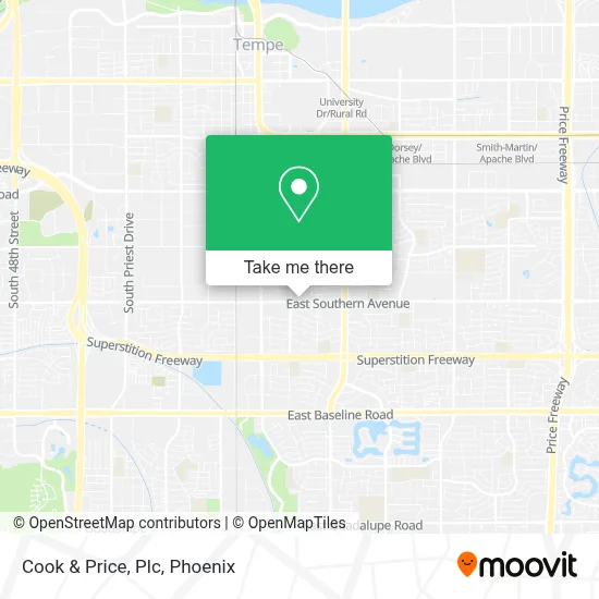 Cook & Price, Plc map