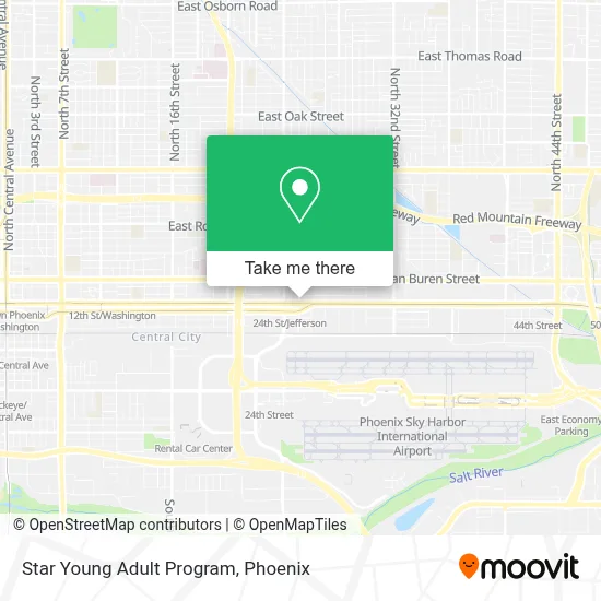 Star Young Adult Program map