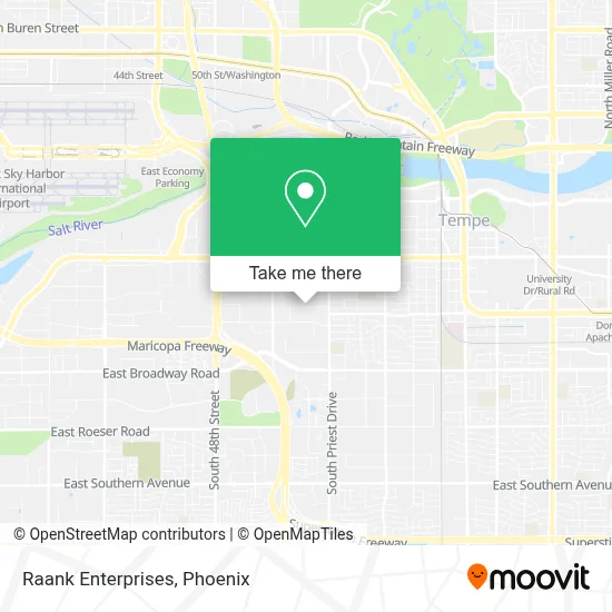 Raank Enterprises map
