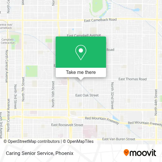 Caring Senior Service map