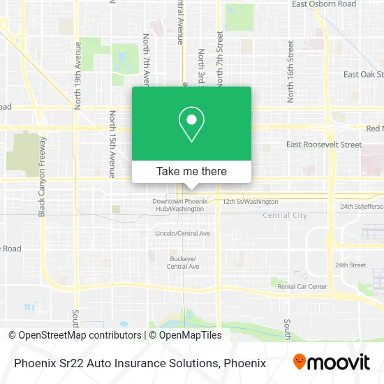 Phoenix Sr22 Auto Insurance Solutions map