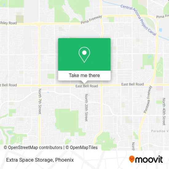 Extra Space Storage map