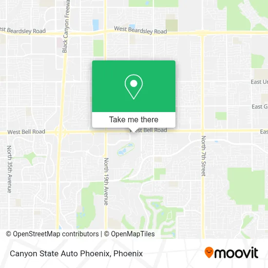 Canyon State Auto Phoenix map