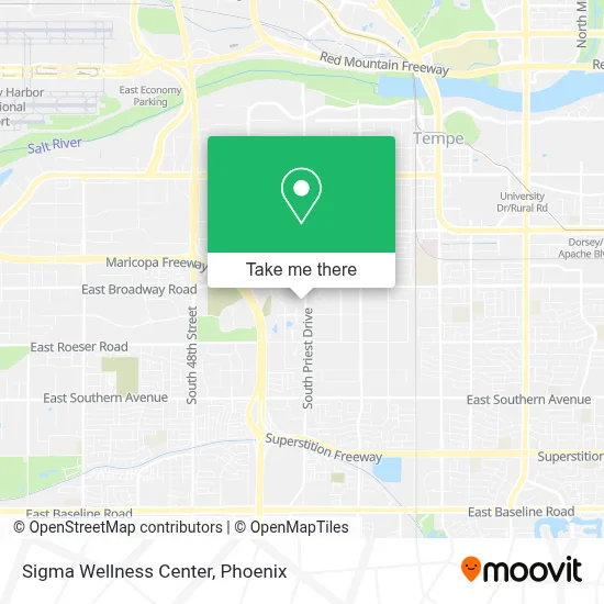 Sigma Wellness Center map