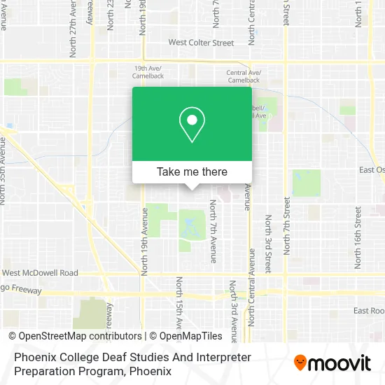 Phoenix College Deaf Studies And Interpreter Preparation Program map