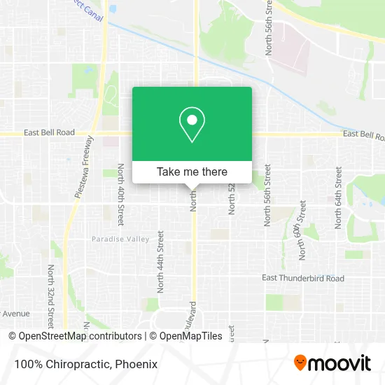 100% Chiropractic map