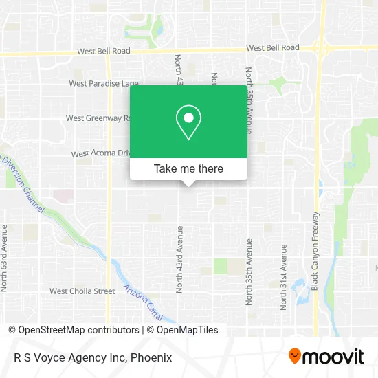 R S Voyce Agency Inc map