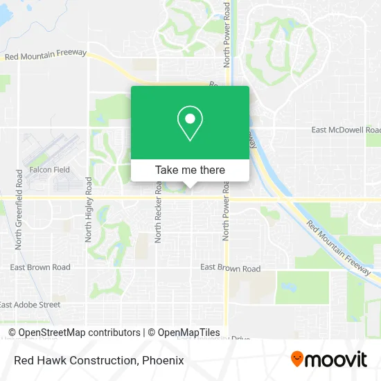 Red Hawk Construction map
