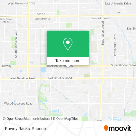 Rowdy Racks map