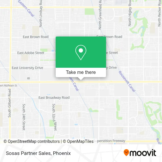 Sosas Partner Sales map