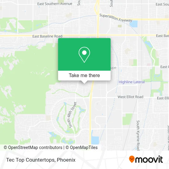 Tec Top Countertops map