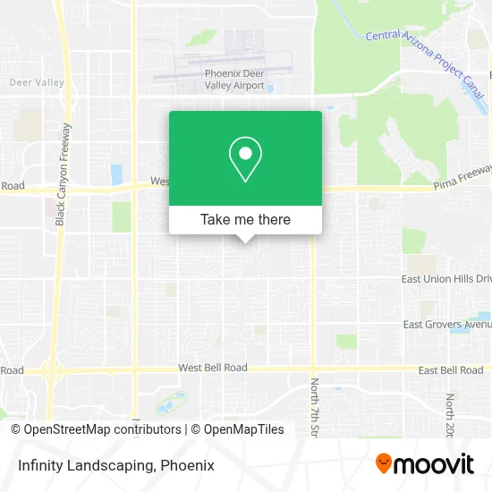 Infinity Landscaping map