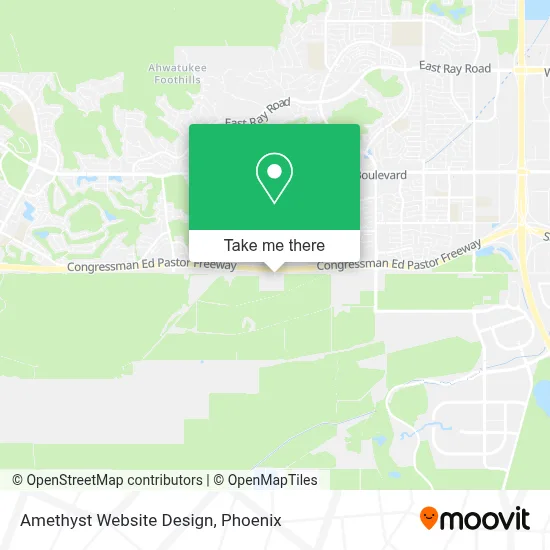Amethyst Website Design map