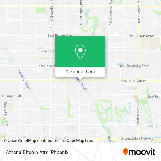Athena Bitcoin Atm map