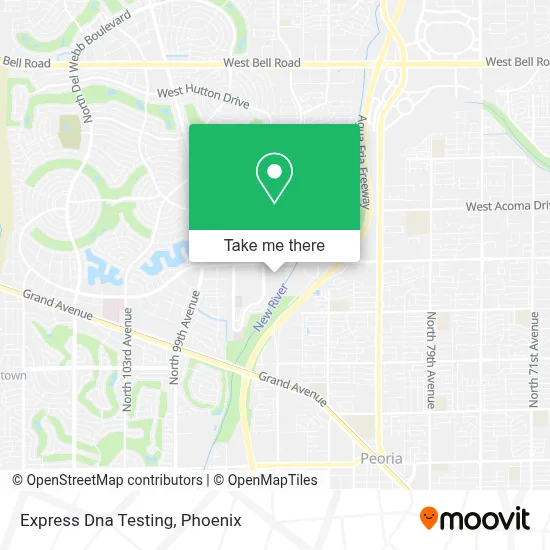 Express Dna Testing map