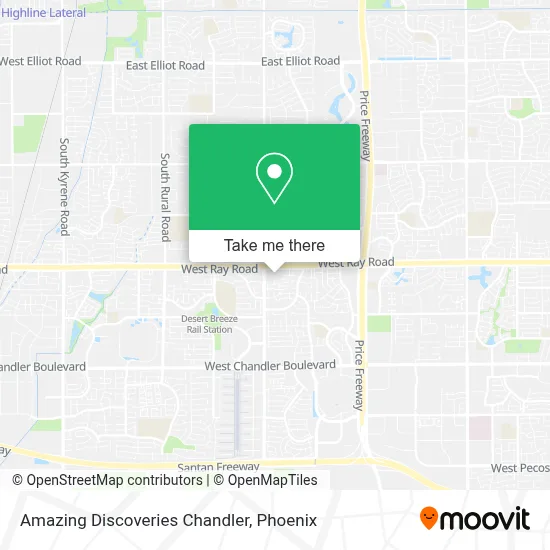 Amazing Discoveries Chandler map