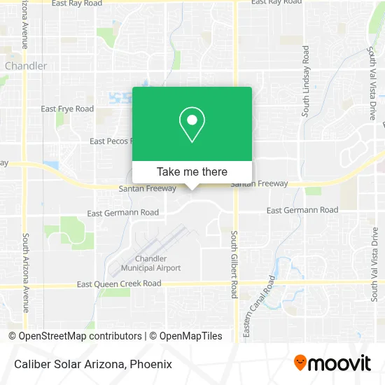 Caliber Solar Arizona map