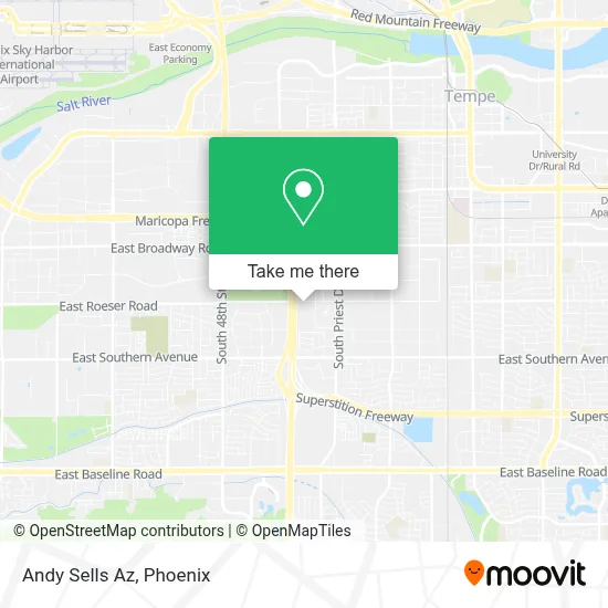 Andy Sells Az map