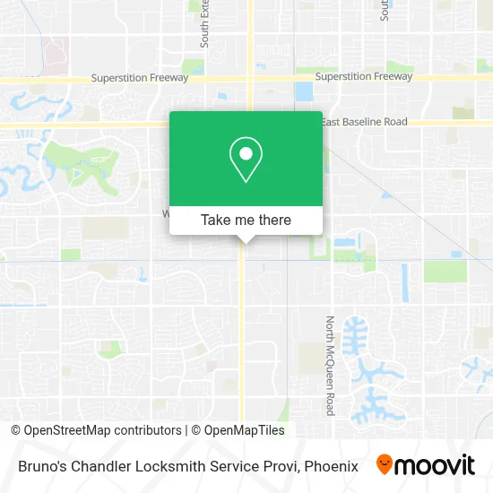 Bruno's Chandler Locksmith Service Provi map