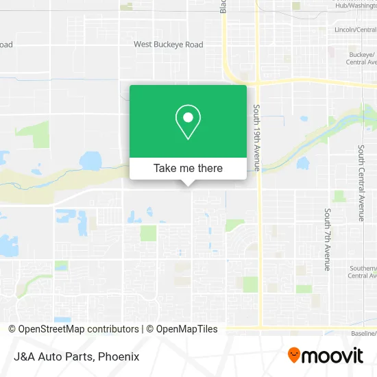 J&A Auto Parts map
