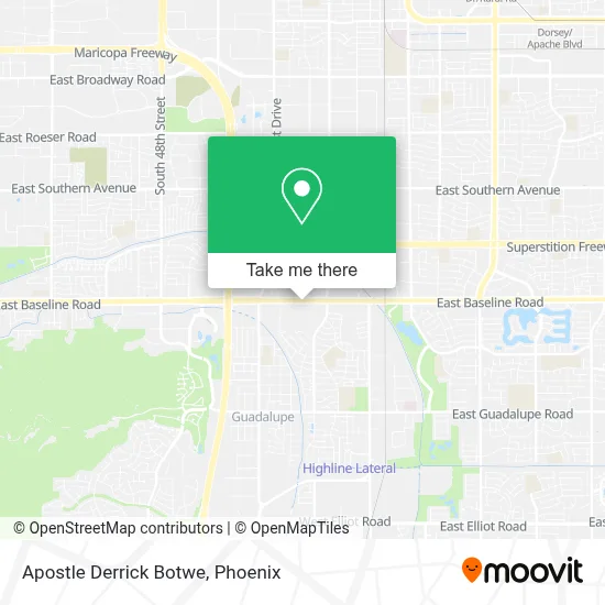 Apostle Derrick Botwe map