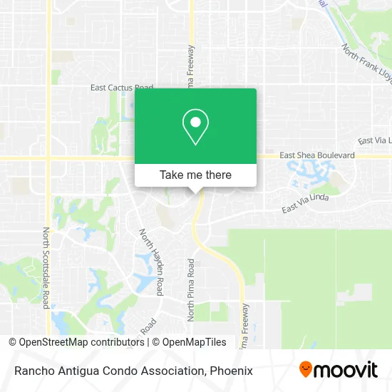 Rancho Antigua Condo Association map