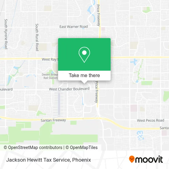 Jackson Hewitt Tax Service map