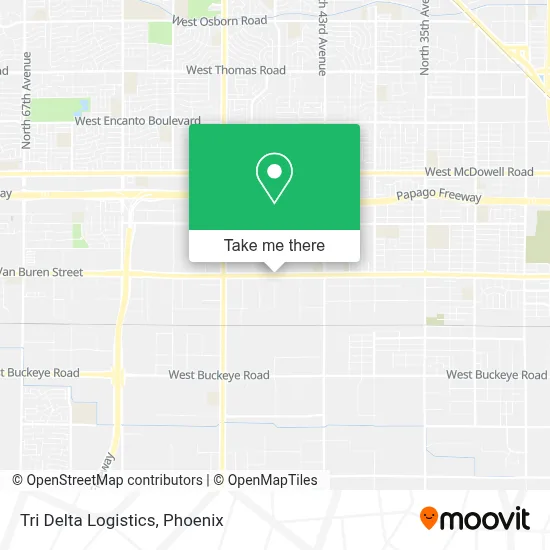 Tri Delta Logistics map