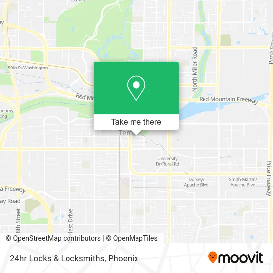 24hr Locks & Locksmiths map