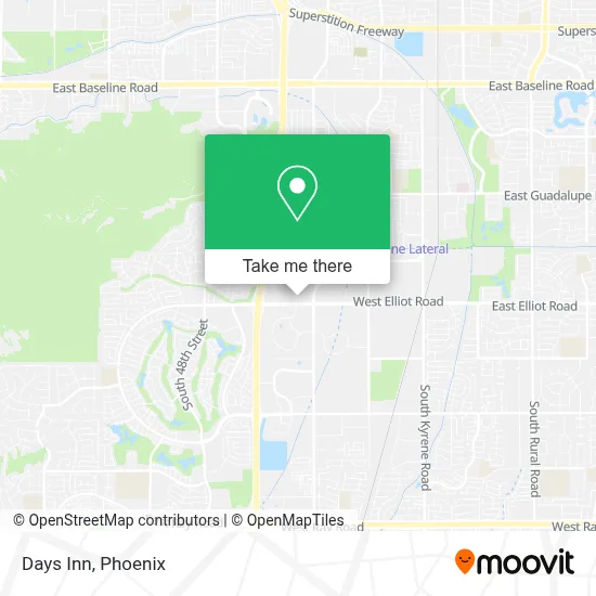 Days Inn map