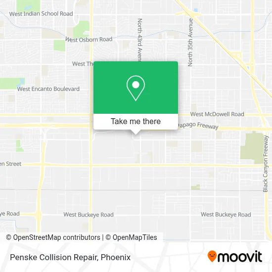 Penske Collision Repair map