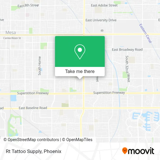 Rt Tattoo Supply map