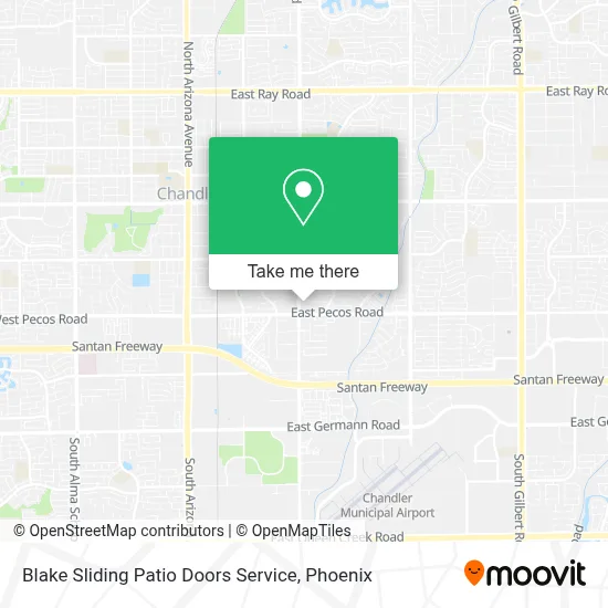 Blake Sliding Patio Doors Service map