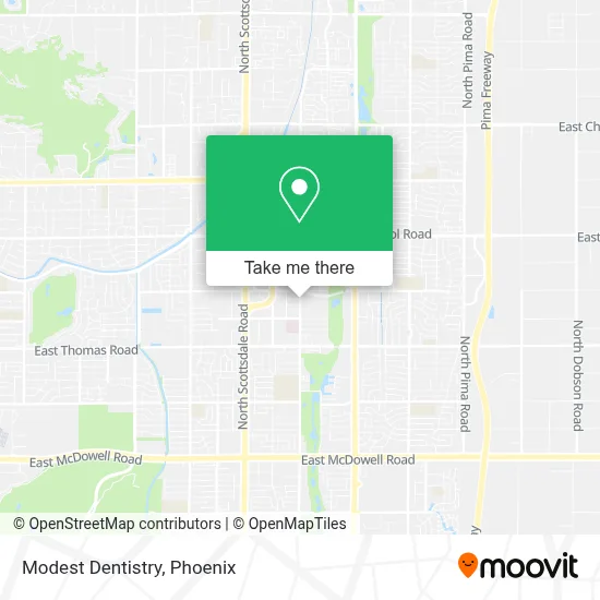 Modest Dentistry map